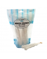 Espeez Rock Candy on a Stick White 8-Stick Peg Bag - 6.4oz (181.4g)