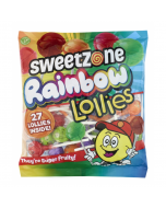 Sweetzone Rainbow Lollies Bags - 182g [UK]