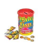 Toxic Waste Tye-Dye Barrel - Coin Bank With Candy - 3oz (84g)