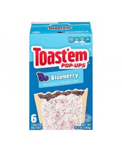 Clearance Special - Toast'em POP-UPS - Frosted Blueberry Toaster Pastries 6pk - 10.2oz (288g) **Best Before: 19 January 24**