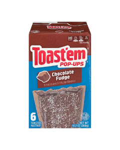 Clearance Special - Toast'em POP-UPS - Frosted Chocolate Fudge Toaster Pastries 6pk - 10.2oz (288g) **Best Before: 2nd March 2024**