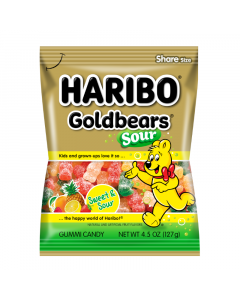 Haribo Sour Gold-Bears - 4.5oz (127g)