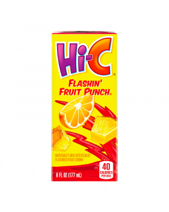 Hi-C Flashin Fruit Punch 6fl.oz (177ml) CARTON