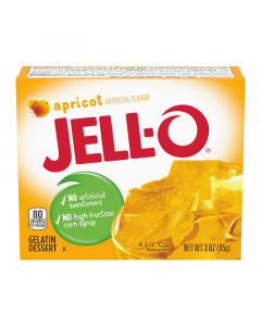 Clearance Special - Jell-O - Apricot Gelatin Dessert - 3oz (85g) **Best Before: 18 June 23** BUY ONE GET ONE FREE