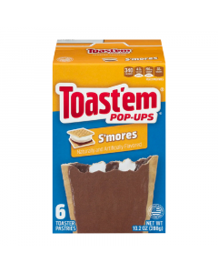 Clearance Special - Toast'em POP-UPS - Frosted S'mores Toaster Pastries 6pk - 10.2oz (288g) **Best Before: 3rd March 2024**