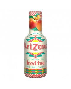 Clearance Special - AriZona Sun Brewed Style Iced Tea with Peach Flavour - 500ml **Best Before: April 2024**