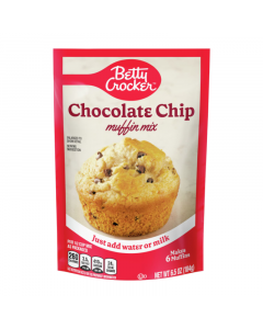 Clearance Special - Betty Crocker Chocolate Chip Pouch Muffin Mix - 6.5oz (184g) **Best Before: November 23**