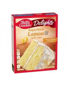 Clearance Special - Betty Crocker Delights Super Moist Lemon Cake Mix - 13.25oz (375g) **DAMAGED**