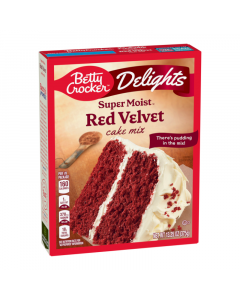 Betty Crocker Delights Super Moist Red Velvet Cake Mix - 13.25oz (375g)