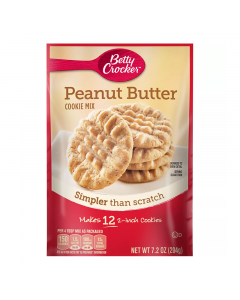 Clearance Special - Betty Crocker Snack Size Peanut Butter Cookie Mix - 7.2oz (204g) **Best Before: 20th April 2024**