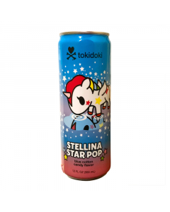 Tokidoki Stellina Star Pop Blue Cotton Candy Soda - 12fl.oz (355ml)
