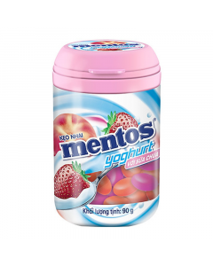 Mentos Gum Strawberry Yogurt - 90g