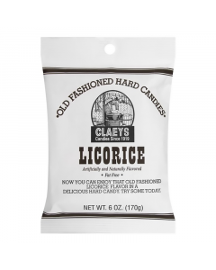 Claeys Old Fashioned Candy - Licorice - 6oz (170g)