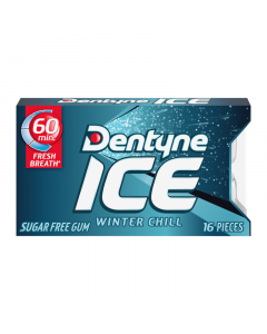 Clearance Special - Dentyne Ice Gum Winter Chill 16pc **Best Before: 22nd November 2023**