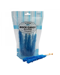 Espeez Rock Candy on a Stick Blue Raspberry 8-Stick Peg Bag - 6.4oz (181.4g)