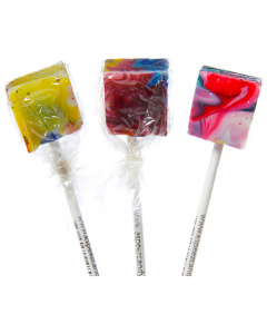Clearance Special - Espeez - Tie Dye Cube Lollipop SINGLE 0.74oz (21g) **DAMAGED**