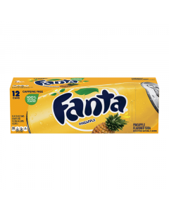 Fanta Pineapple 12 pack cans 12fl.oz (355ml)