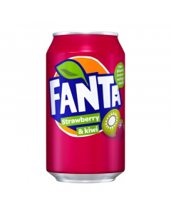 Clearance Special - Fanta Strawberry & Kiwi Soda 330ml Can **Best Before: November 23** BUY ONE GET ONE FREE