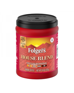 Clearance Special - Folgers House Blend Ground Coffee - 9.6oz (272g) **Best Before: 24 November 23**