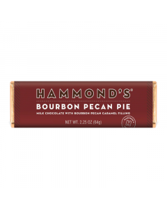 Clearance Special - Hammond's Bourbon Pecan Pie Milk Chocolate Bar - 2.25oz (64g) **Best Before: 11 January 24**