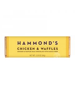 Clearance Special - Hammond's Chicken & Waffles Milk Chocolate Bar - 2.25oz (64g) **Best Before: 11 January 24**