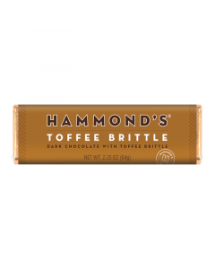 Hammond's Toffee Brittle Dark Chocolate Bar - 2.25oz (64g)