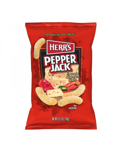 Clearance Special - Herr's Pepper Jack Cheese Curls - 5.5oz (156g) **Best Before: 25 February 23**