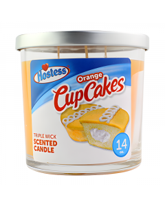 Hostess Orange Cupcake Triple Wick Scented Candle - 14oz (396g)