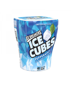 Ice Breakers Ice Cubes Peppermint Gum Bottle Sugar Free - 3.24oz (92g)
