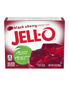 Jell-O - Black Cherry Gelatin Dessert - 3oz (85g)