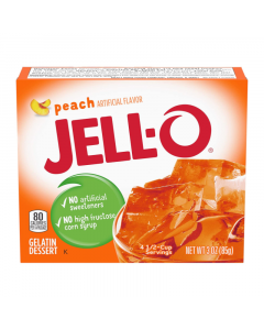 Clearance Special - Jell-O - Peach Gelatin Dessert - 3oz (85g) **Best Before: 04 January 23**