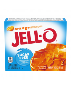 Clearance Special - Jell-O - Orange Gelatin Dessert - Sugar Free - 0.3oz (8.5g) **DAMAGED**
