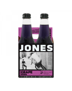 Jones Soda - Grape Soda  - 4 Pack