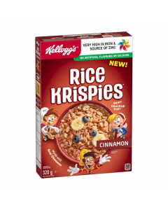 Kellogg's Rice Krispies Cinnamon Cereal - 320g [Canadian]