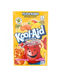 Kool-Aid Peach Mango Unsweetened Drink Mix Sachet 0.14oz (4g)