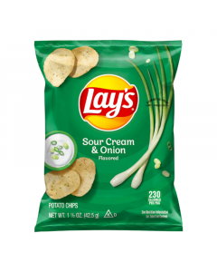 Lay's Sour Cream & Onion Potato Chips - 1.5oz (42.5g)