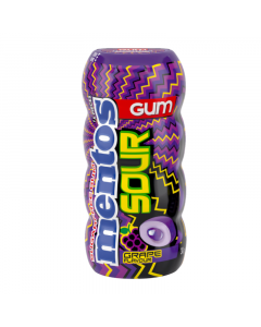 Mentos Sour Grape Sugarfree Gum - 56g