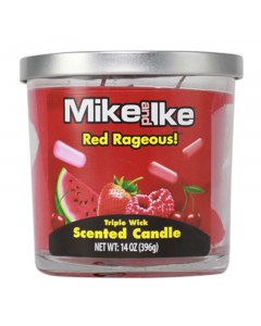 Mike & Ike Red Rageous Triple Wick Scented Candle - 14oz (396g)