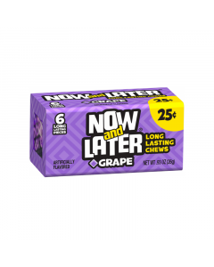 Now & Later 6 Piece Grape Candy 0.93oz (26g)