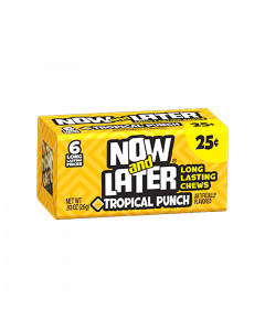Now & Later 6 Piece Tropical Punch Candy 0.93oz (26g)