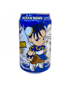 Ocean Bomb x Street Fighter Peach Sparkling Tea (330ml)