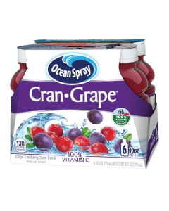 Ocean Spray Cran-Grape Juice - 10floz (295ml) x 6 CASE