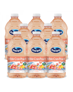 Ocean Spray White Cran-Peach Juice - 64floz (1.89l) x 8 CASE