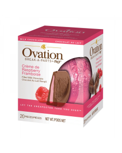 Ovation Break-A-Parts Raspberry-Filled Milk Chocolate - 5.53oz (157g)