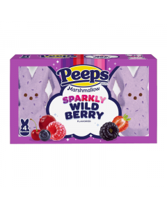 Peeps Sparkly Wild Berry Marshmallow Bunnies 4PK - 1.5oz (42g)
