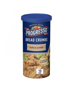 Clearance Special - Progresso Garlic and Herb Bread Crumbs - 15oz (425g) **Best Before: Decemeber 23**