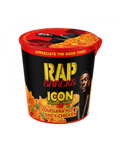 Rap Snacks Icon - Hot & Spicy Chicken Ramen Noodles (Lil Boosie) - 2.25oz (64g)