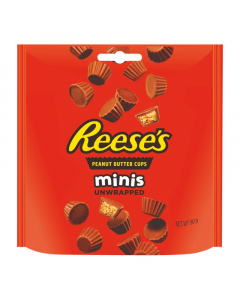 Clearance Special - Reese's Peanut Butter Cup Minis Unwrapped - 90g **Best Before: 25th April 2024**