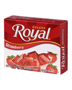 Clearance Special - Royal Gelatin - Strawberry - 1.4oz (40g **Best Before: March 2024**