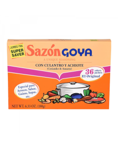 Sazon Goya Coriander & Annato Seasoning Jumbo Pack - 6.33oz (180g)